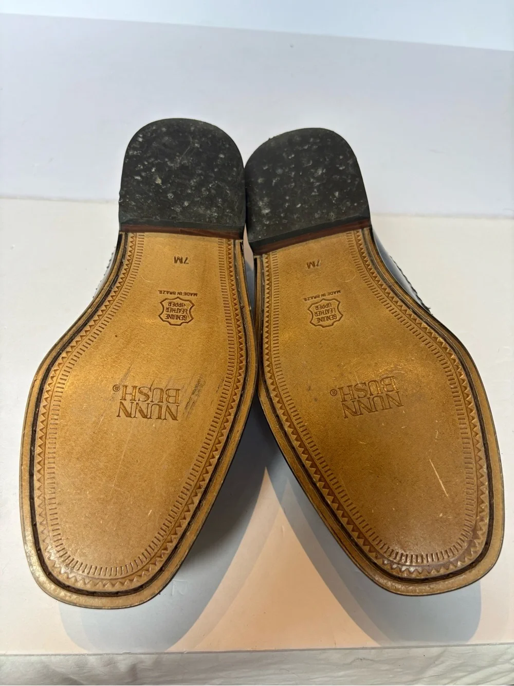 Nunn Bush Classic Black Leather Tassel Loafers for Men Size 7M
